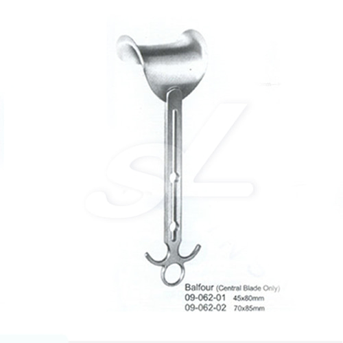 NS Surgical 견인기 BALFOUR RETRACTOR 리트렉터 CENTRAL BLADE ONLY 70 X 85mm #09-062-02