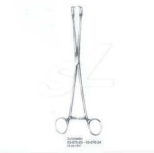 NS Surgical Forceps&amp;Clamps SCHROEDER UTERINE FORCEP 포셉 2-PRONG STR 24CM #03-075-24