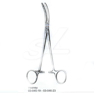 NS Surgical Forceps&amp;Clamps HEANEY HYSTERECTOMY FORCEP 포셉 DOUBLE TOOTH 21CM #03-046-21