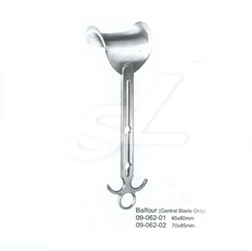 NS Surgical 견인기 BALFOUR RETRACTOR 리트렉터 CENTRAL BLADE ONLY 70 X 85mm #09-062-02