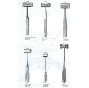 NS Surgical 정형외과 MEDRO MALLET 망치 WITH REMOVABLE DISKS 140gms 25CM #12-240-25