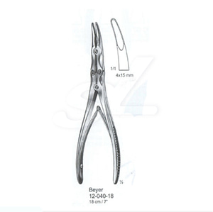 NS Surgical 정형외과 BEYER DOUBLE ACTION BONE RONGUER 론져 4X15MM POINT 18CM #12-040-18
